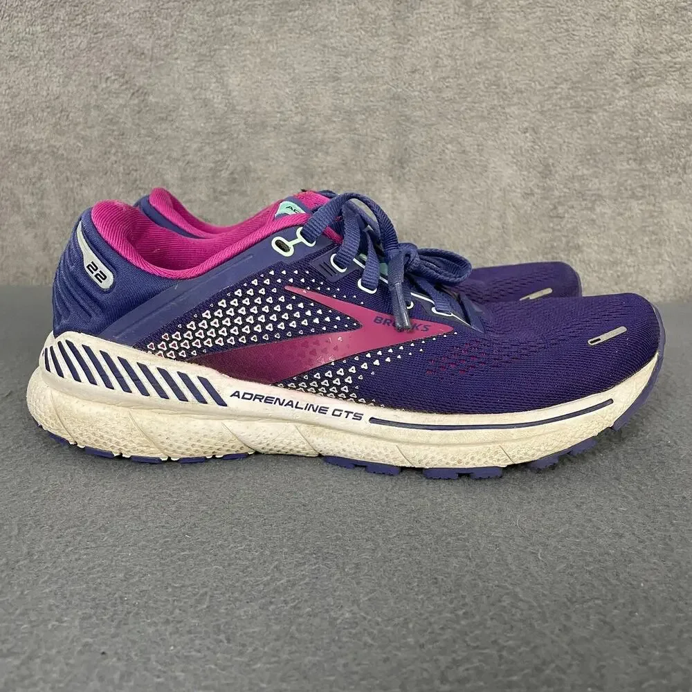 Brooks Adrenaline GTS 22 1203531B403 Sneakers Women's US 8 Purple Running Shoes - Picture 9 of 15